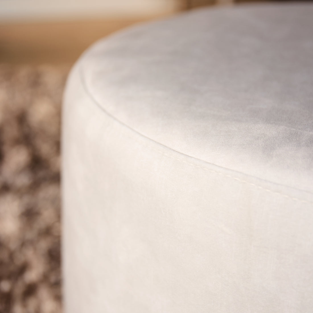My Sofa Hocker | Rond | 60 cm | Adore 102 | Creme