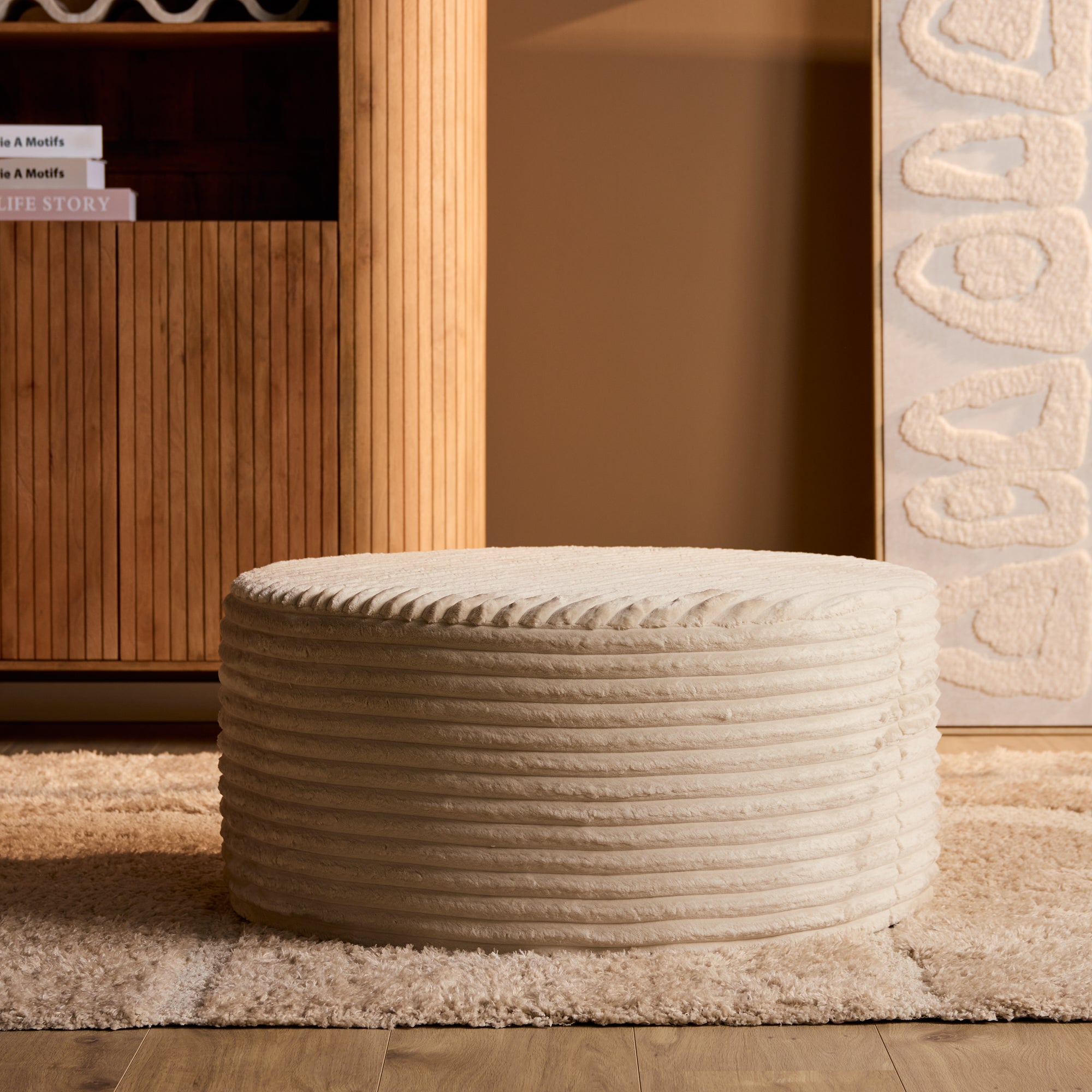 My Sofa Hocker | Rond | 80 cm | Tilia 03 | Beige