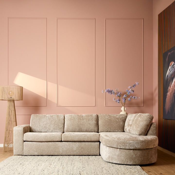 Sofa Alma | 2,5 zits + Divan Rechts | Beige