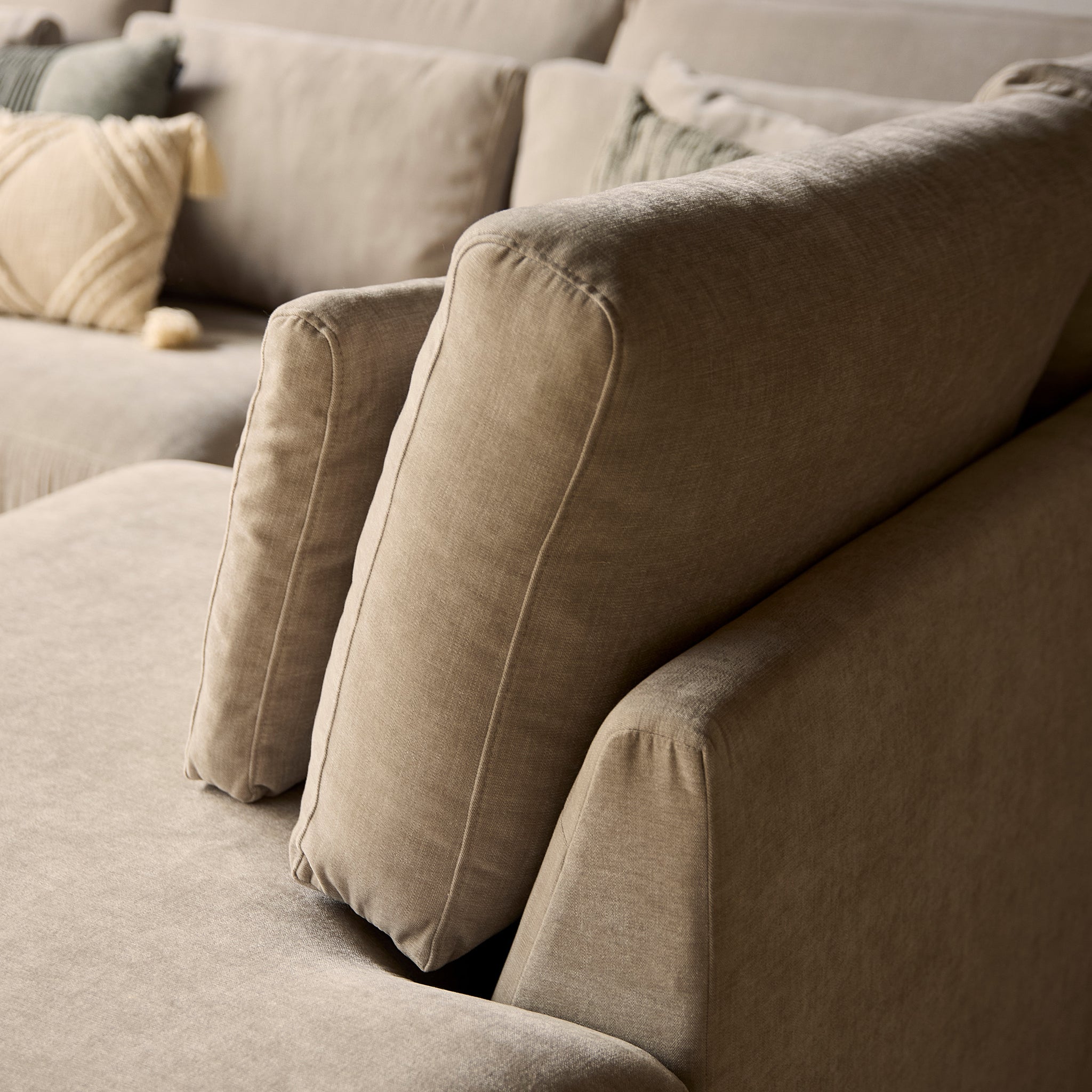 Sofa Jesse | 2,5 zits + Ottomane Rechts | Beige