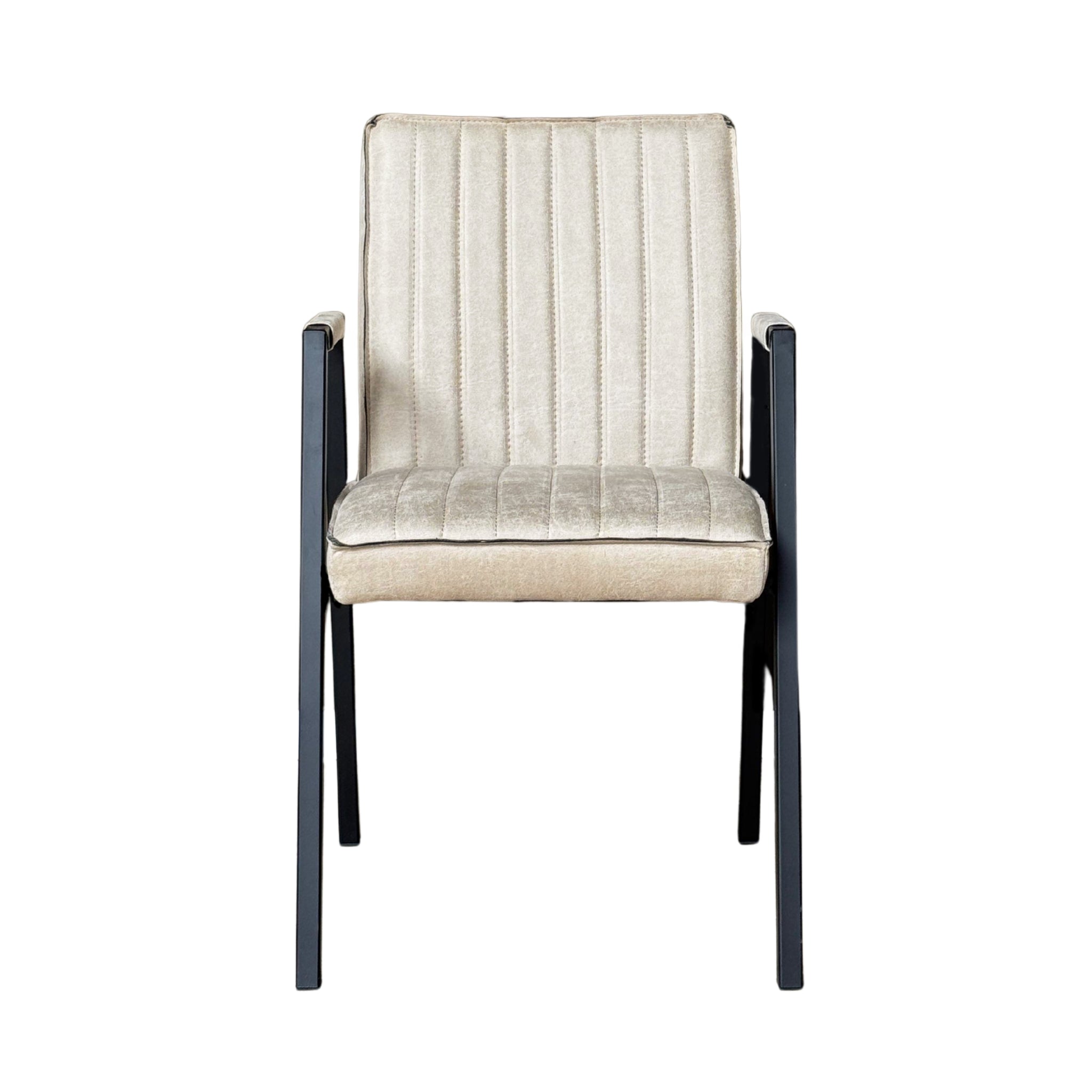 Eetkamerstoel Tivoli Bull | Beige | Met armleuning