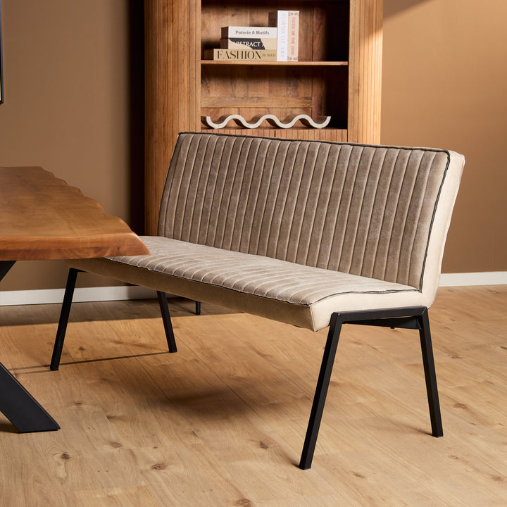 Eetkamerbank Tivoli Bull | 155 cm | Beige