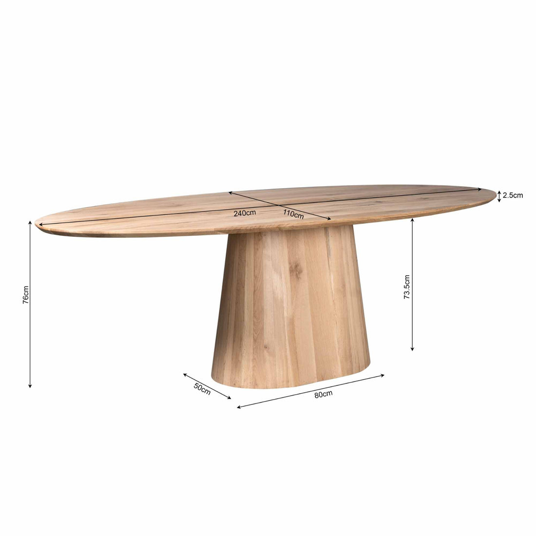 Eettafel Riga · Naturel Eiken