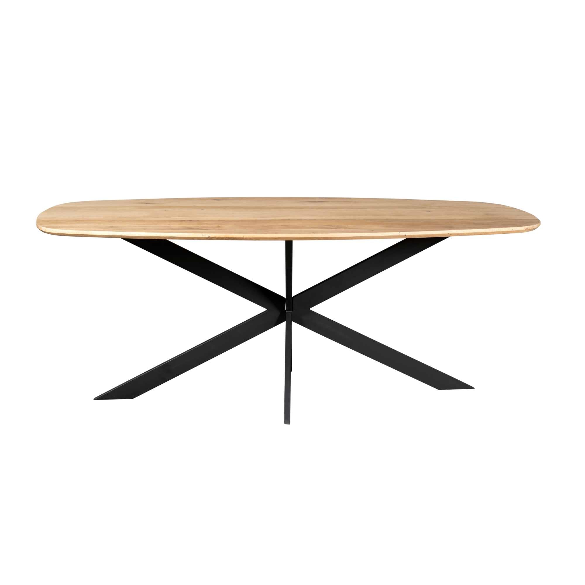 Eiken eettafel Ferris | Deens Ovaal 180 cm | Naturel