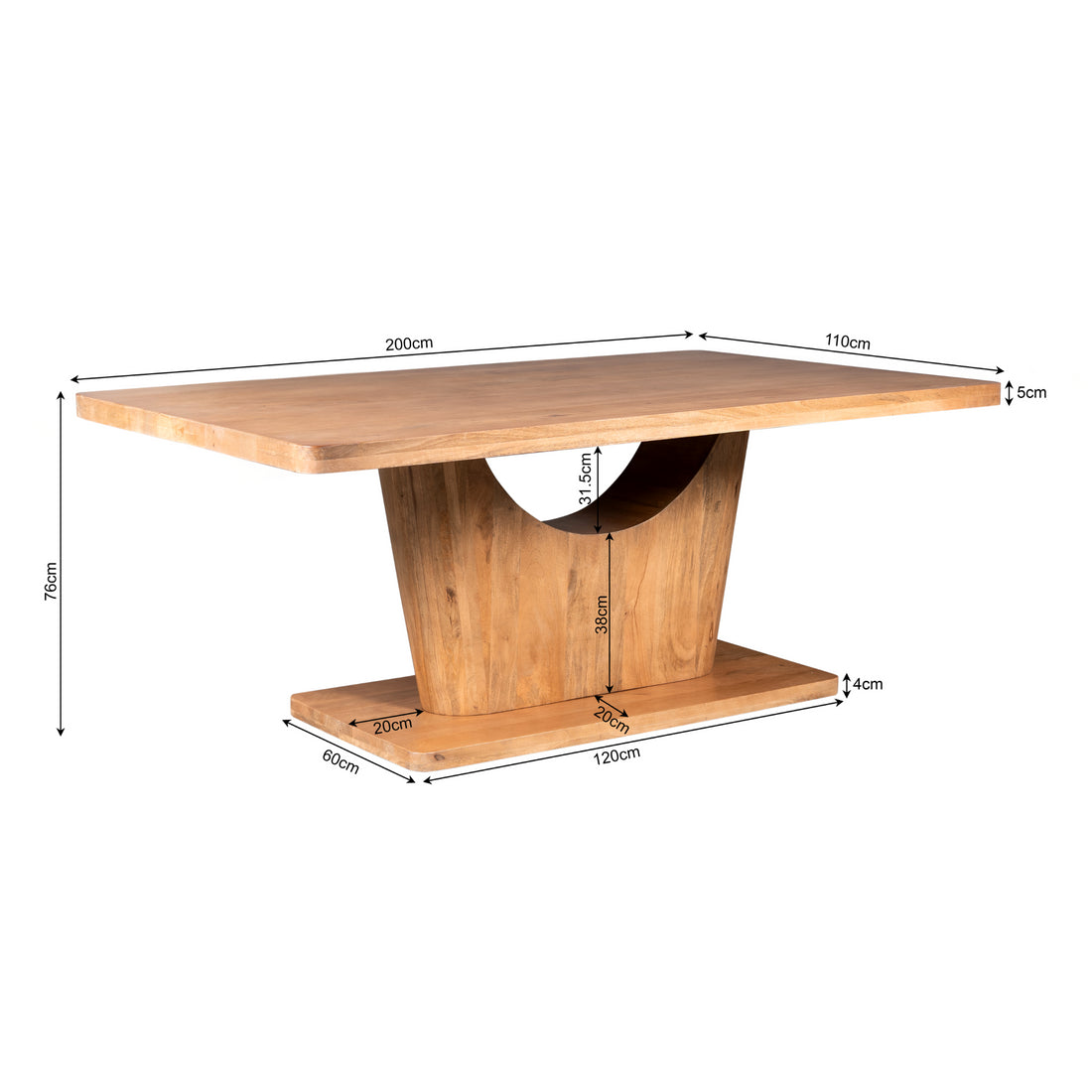 Eettafel Voco | 200 cm | Naturel