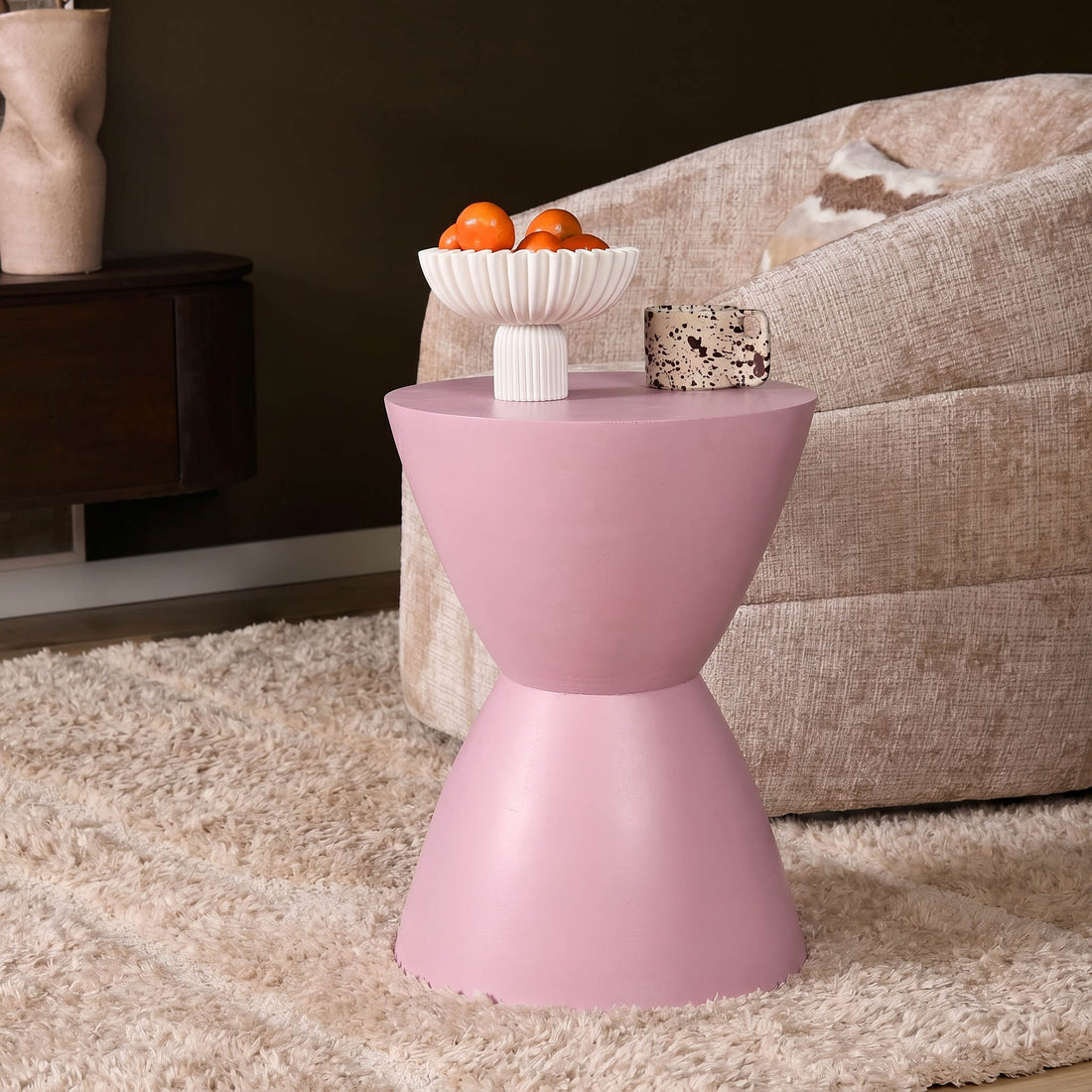 Bijzettafel Abbey | Roze