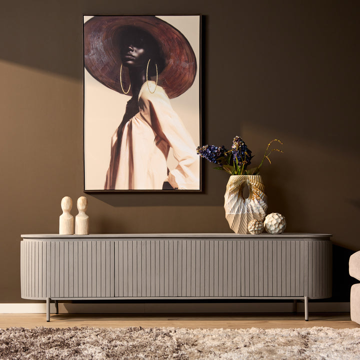 Tv meubel Solana | 210 cm |Taupe