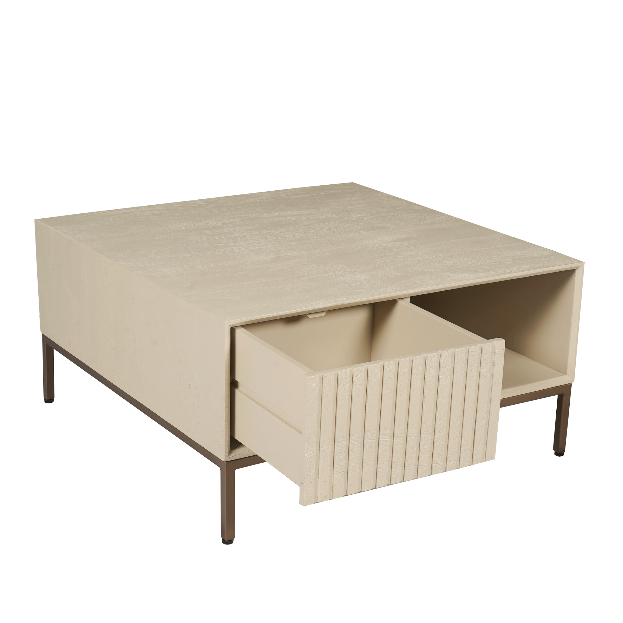 Salontafel Madison Sand | 80 cm | Vierkant