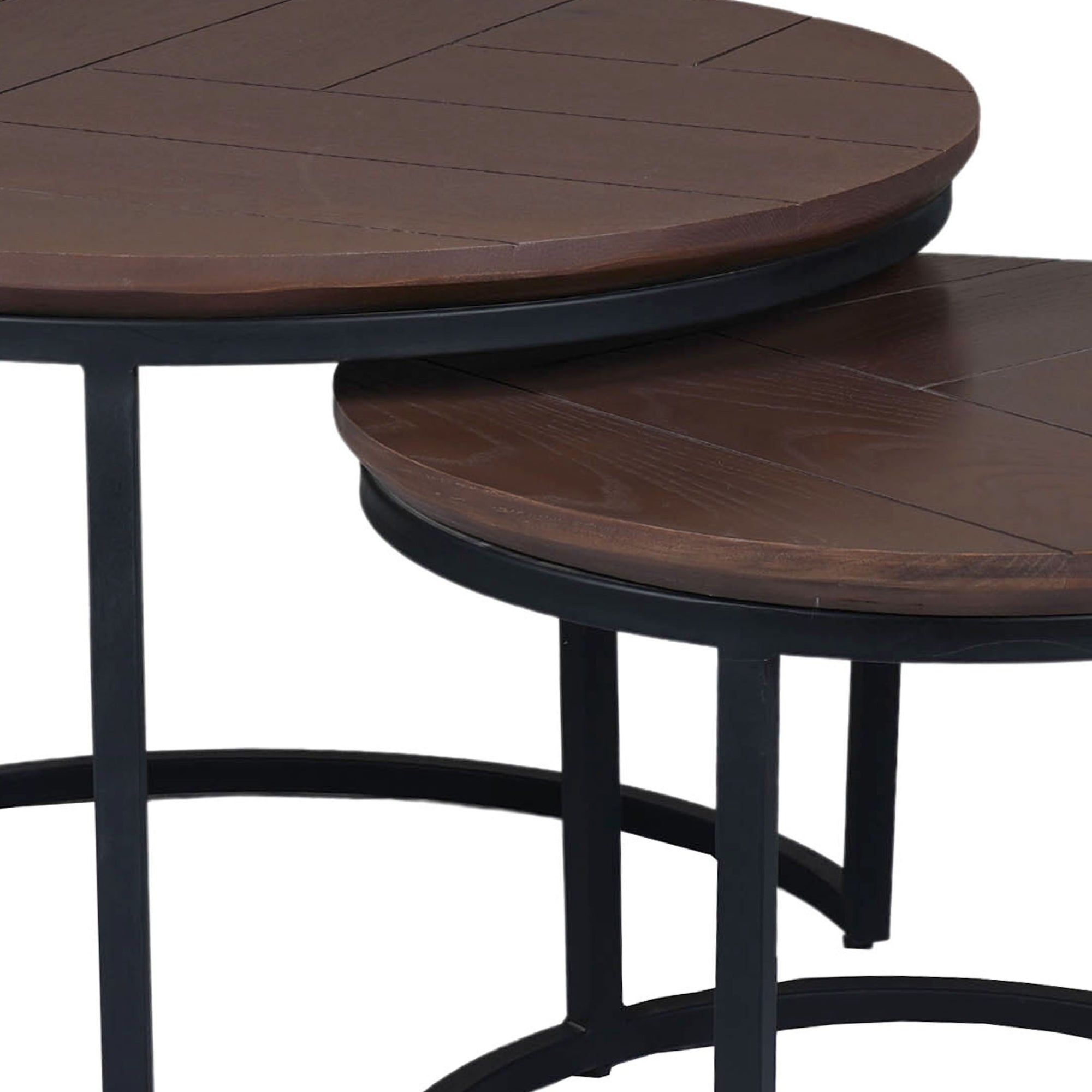 Couchtisch Otik Schwarze Eiche | 70 cm | 2er-Set