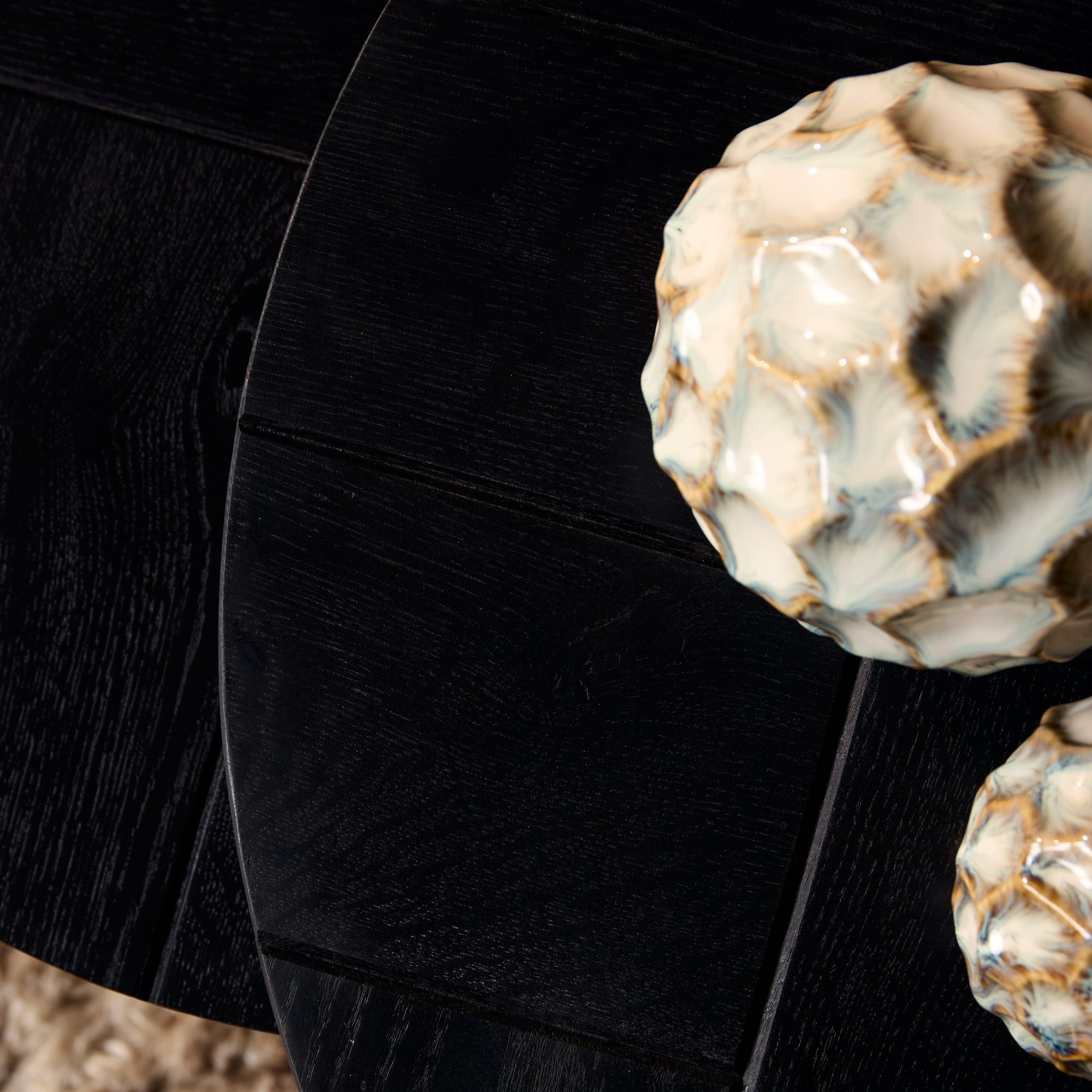 Couchtisch Otik Schwarze Eiche | 70 cm | 2er-Set