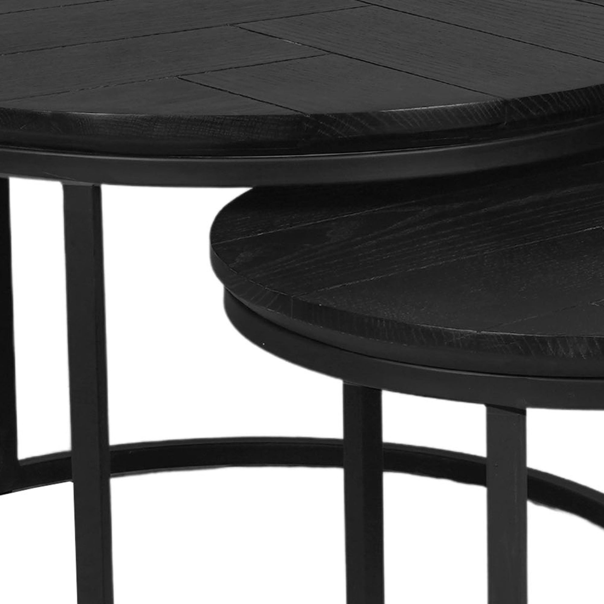 Couchtisch Otik Schwarze Eiche | 70 cm | 2er-Set