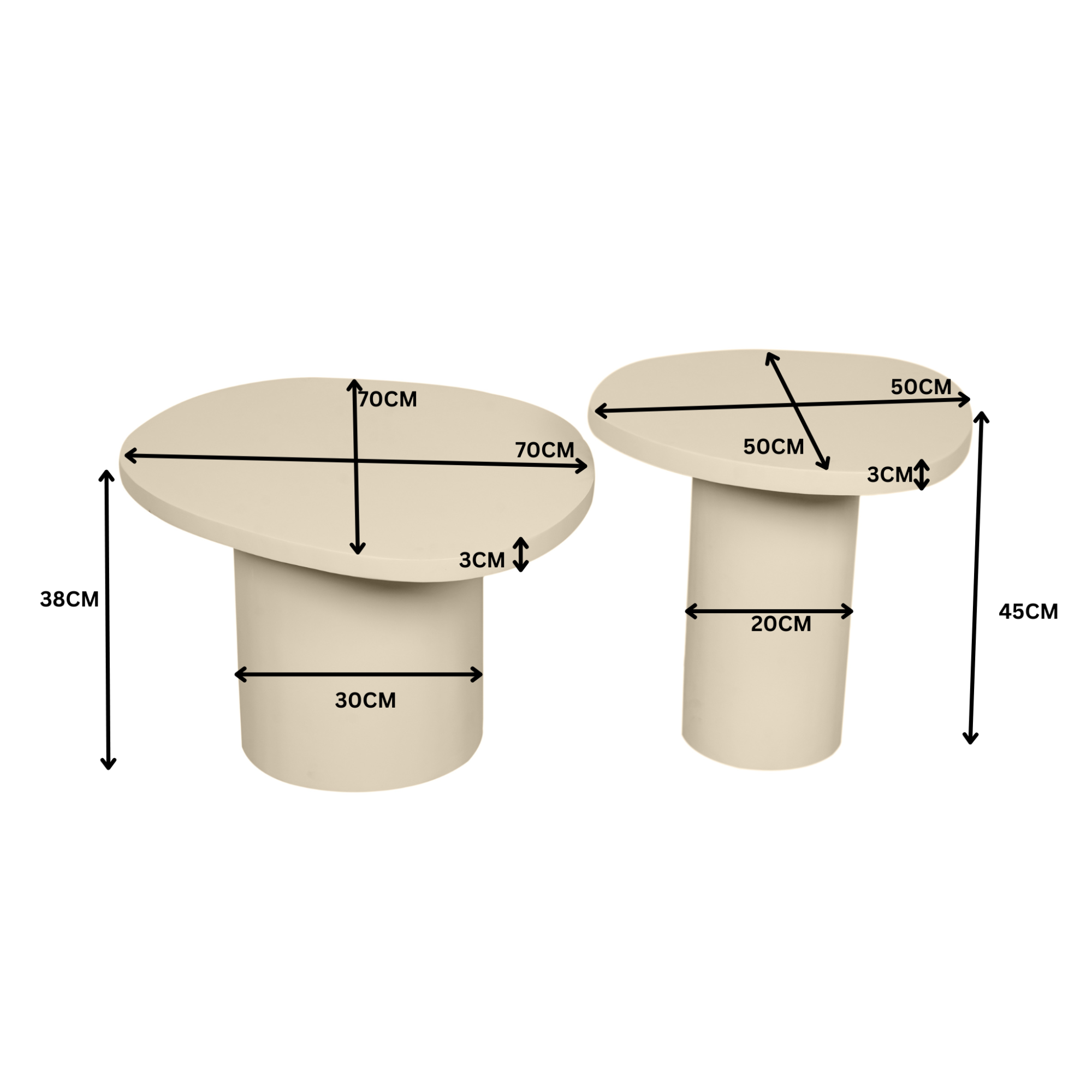 Salontafel Mirre | Sand