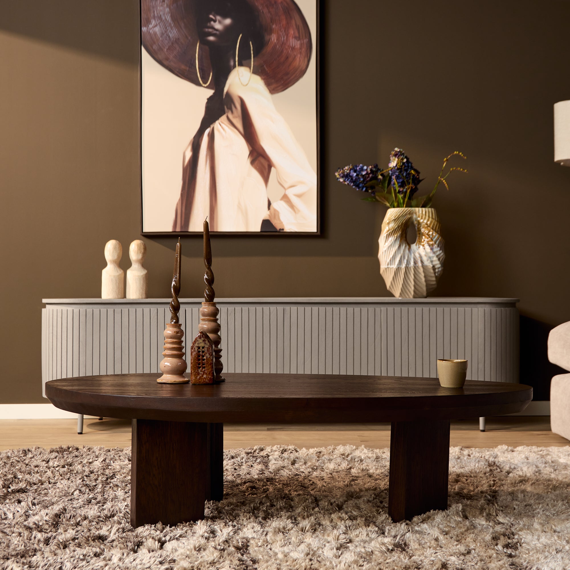 Salontafel Zillah | 130 cm | Oak Brown