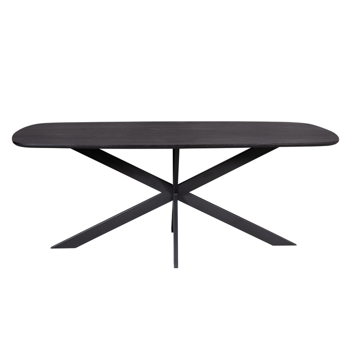 Esstisch Elegance Schwarz | Dänisches Oval | 200x100 cm
