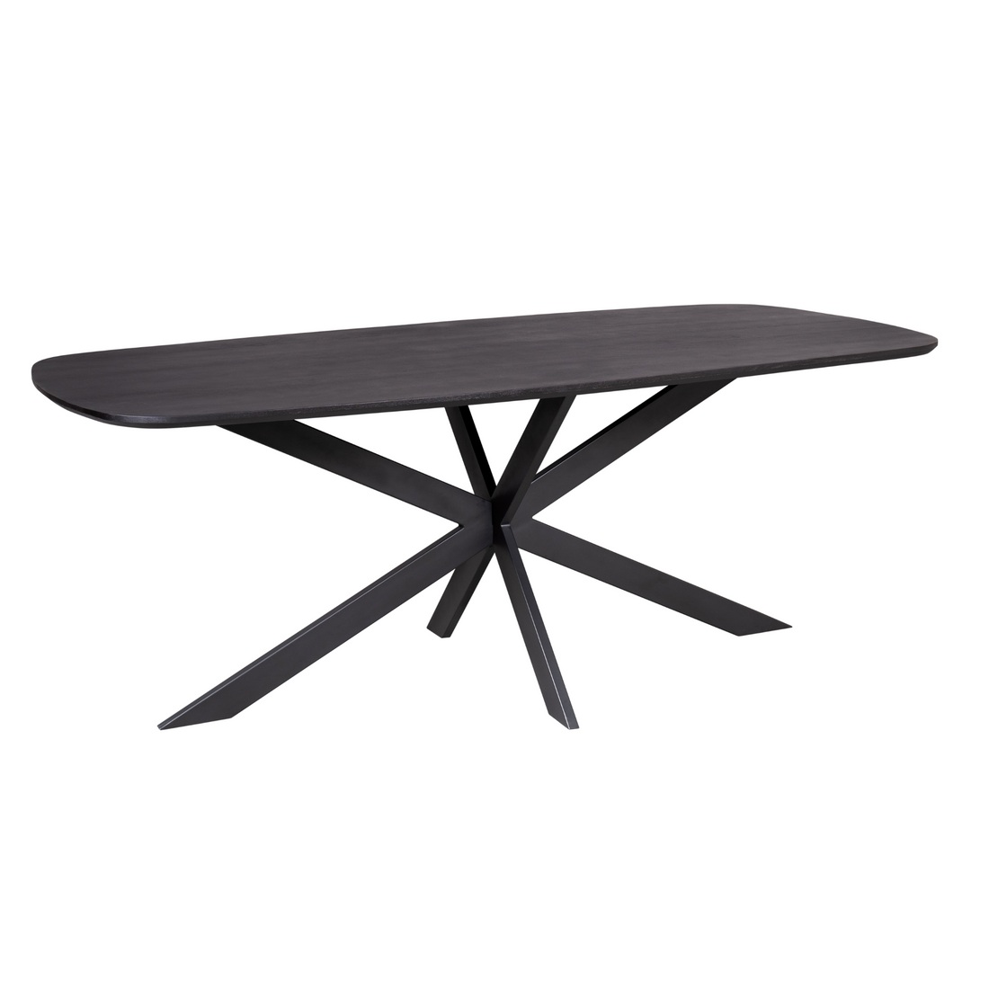 Esstisch Elegance Schwarz | Dänisches Oval | 200x100 cm