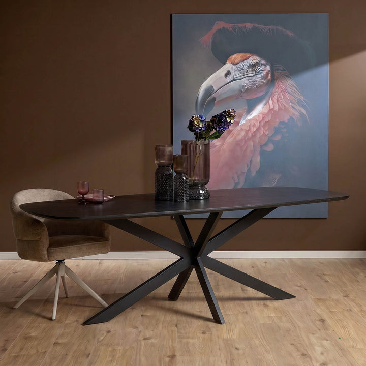 Eettafel Elegance Black | Deens ovaal | 240x110 cm