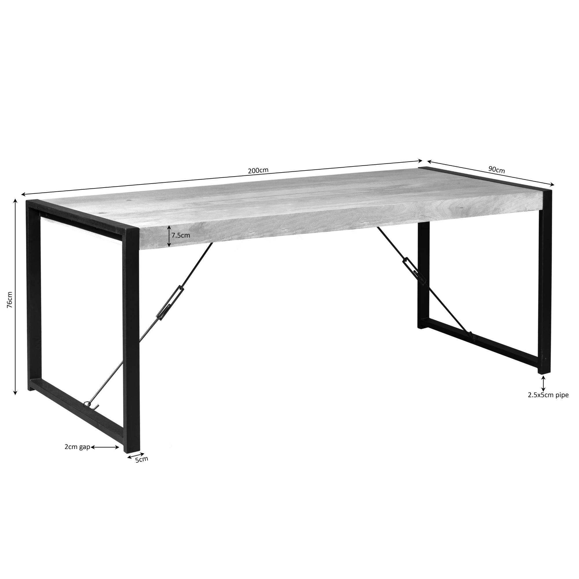 Eettafel Boaz 200 cm
