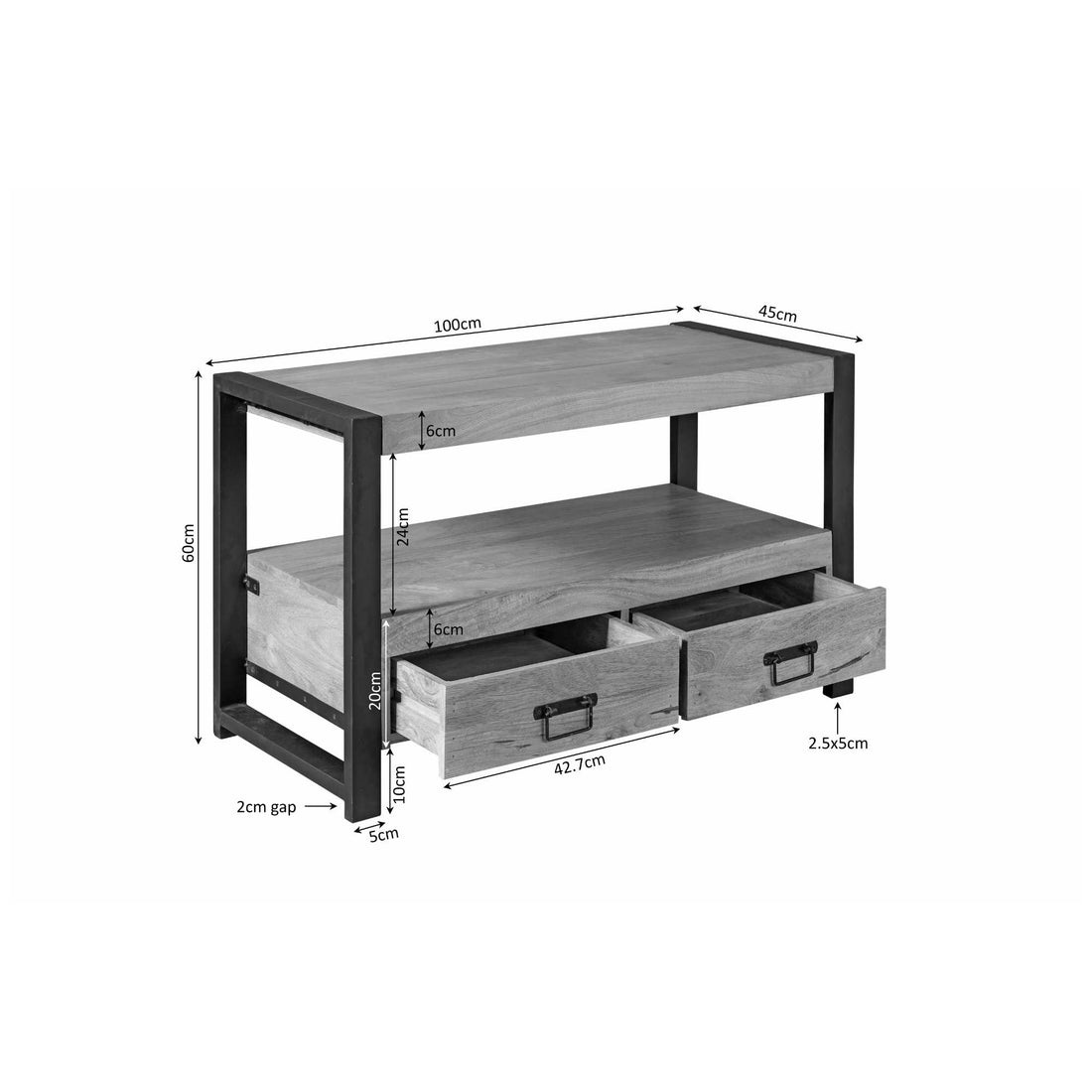 TV-Schrank Boaz | 100 cm