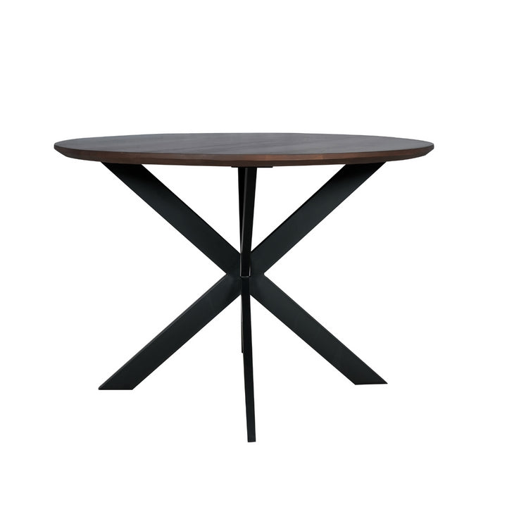 Eettafel Madison Walnut | 150 cm | Poot Black