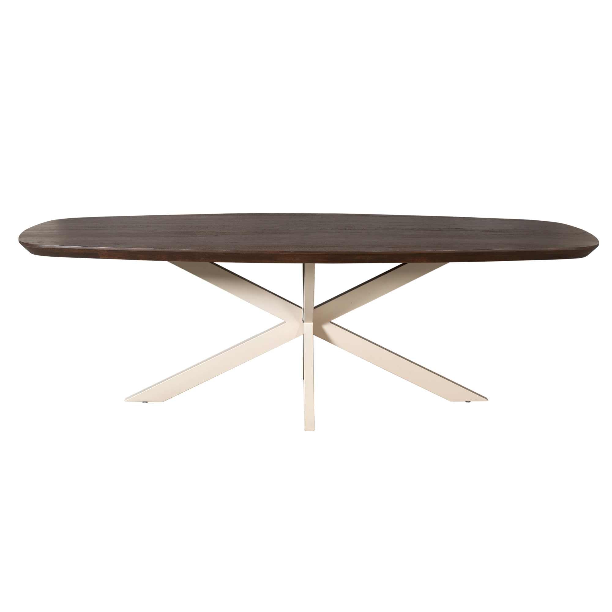 Eettafel Madison Brown | 200 cm | Deens Ovaal | Poot Sand
