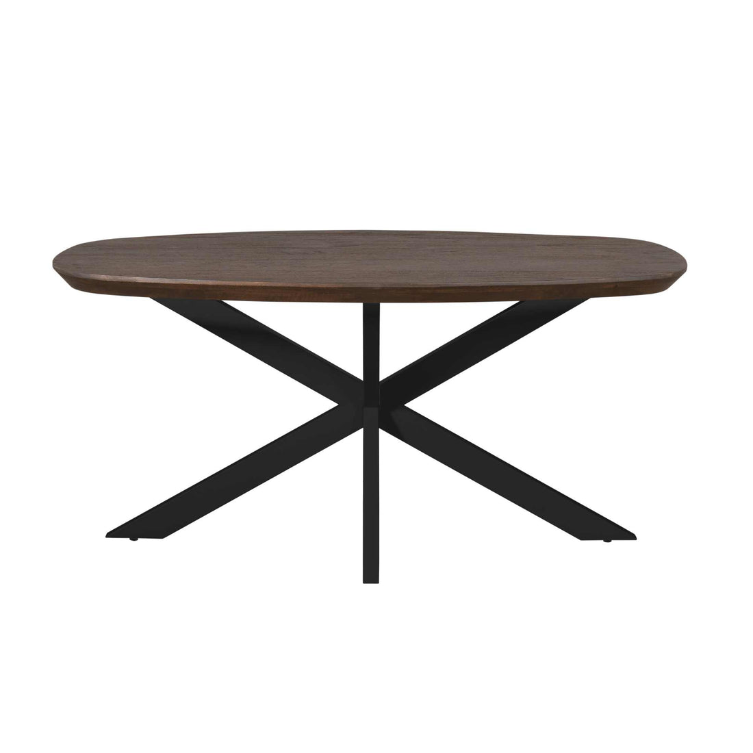Eettafel Madison Brown | 160 cm | Deens Ovaal | Poot Black