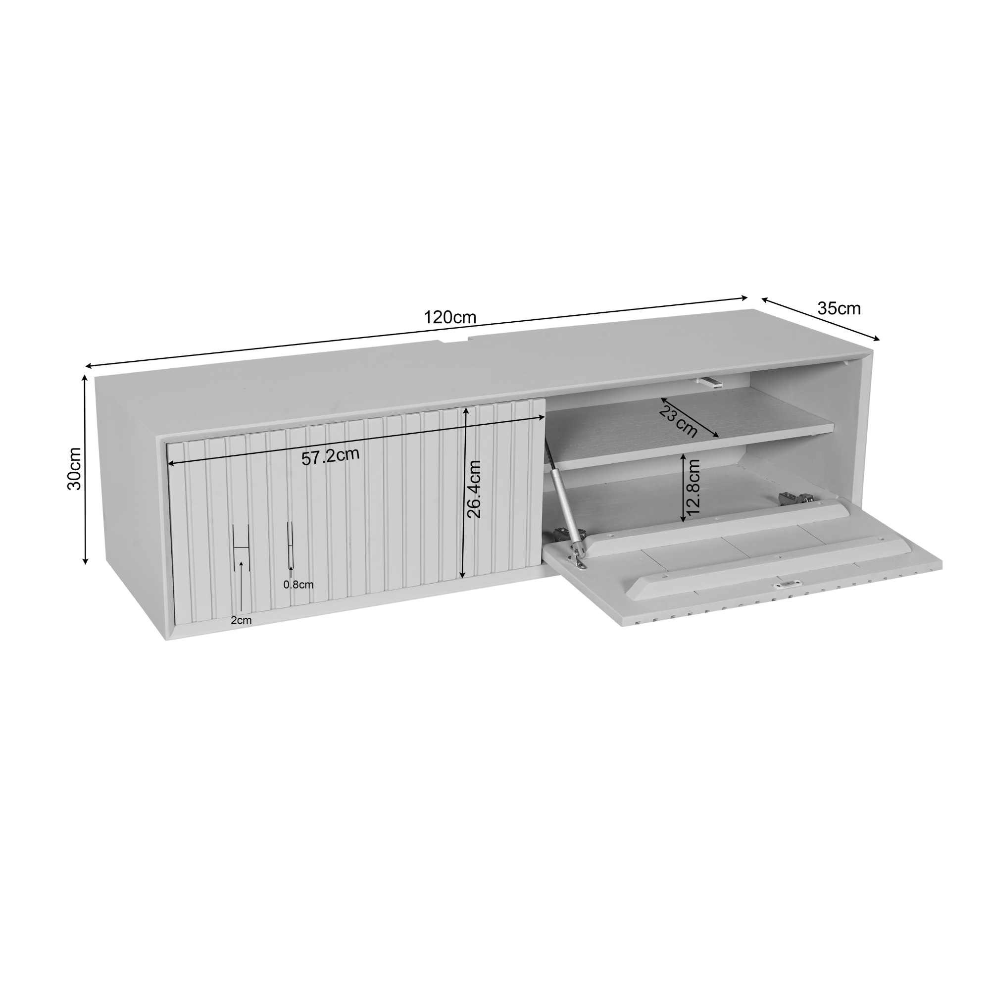Schwebendes TV-Lowboard Madison