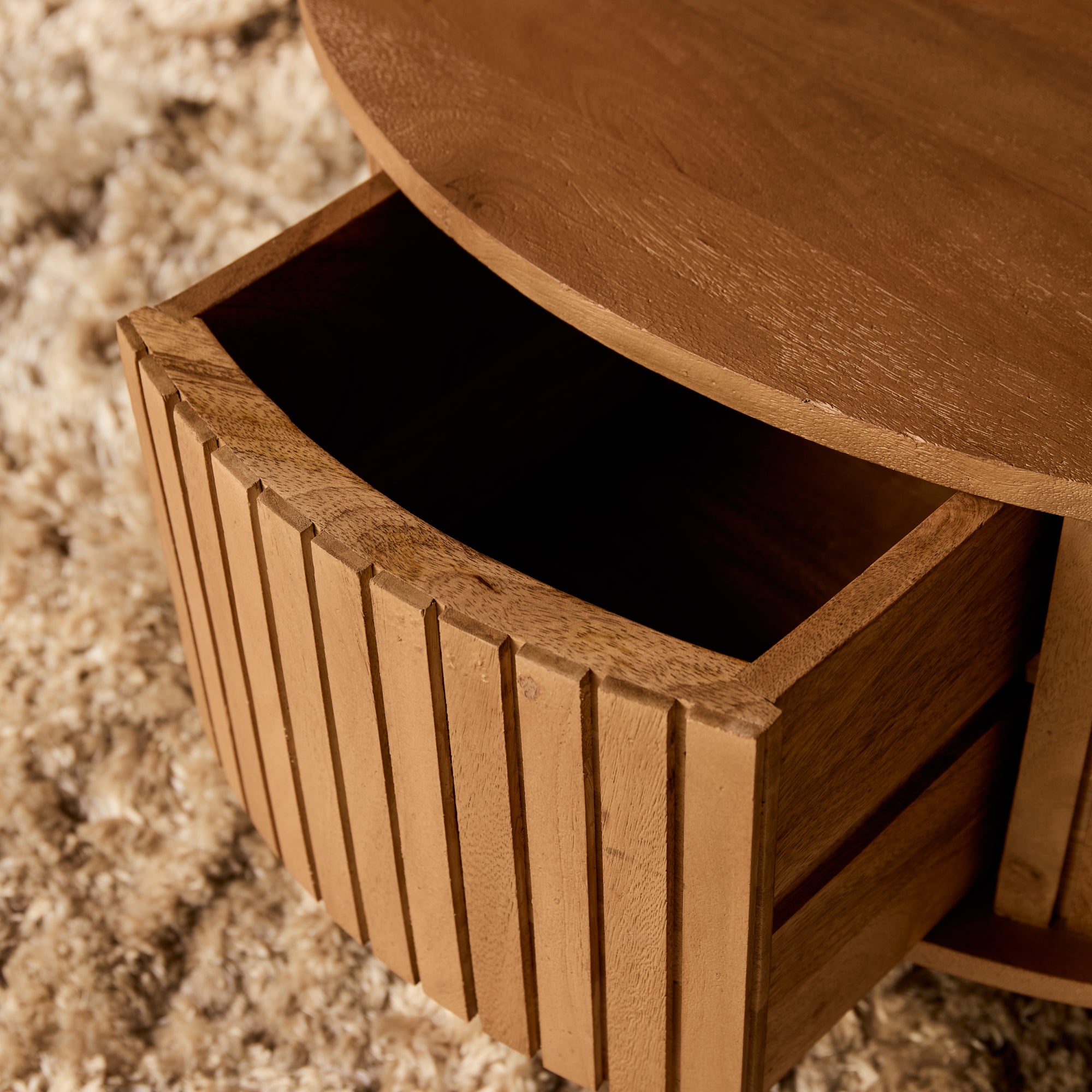 Salontafel Madison Natural | 80 cm | Rond