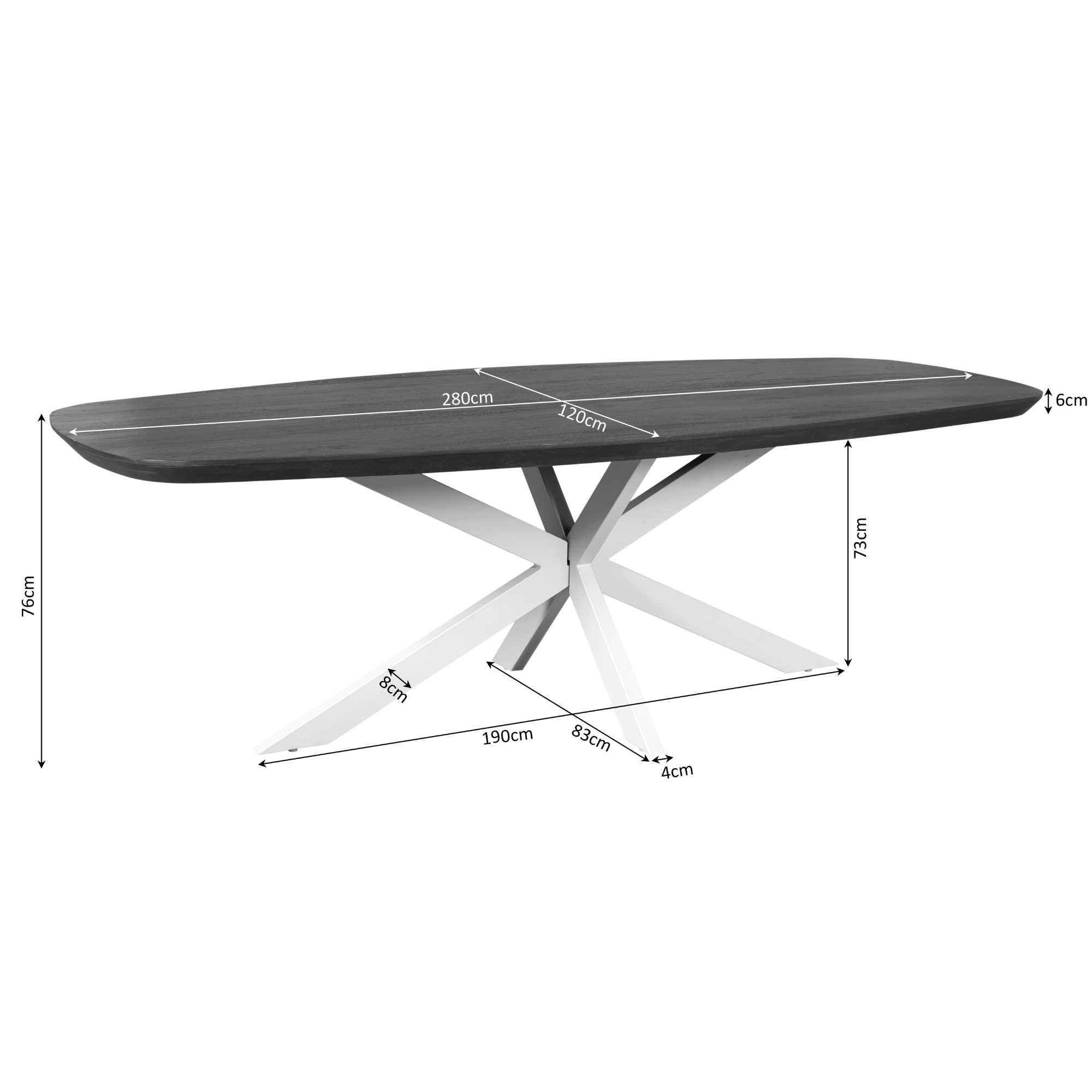 Eettafel Madison · Deens Ovaal
