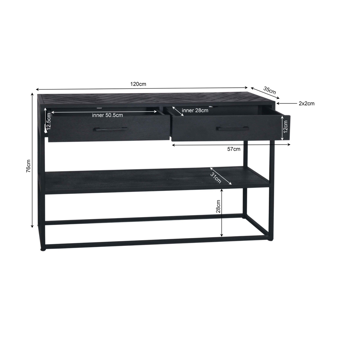 Sidetable New York | 2 lades