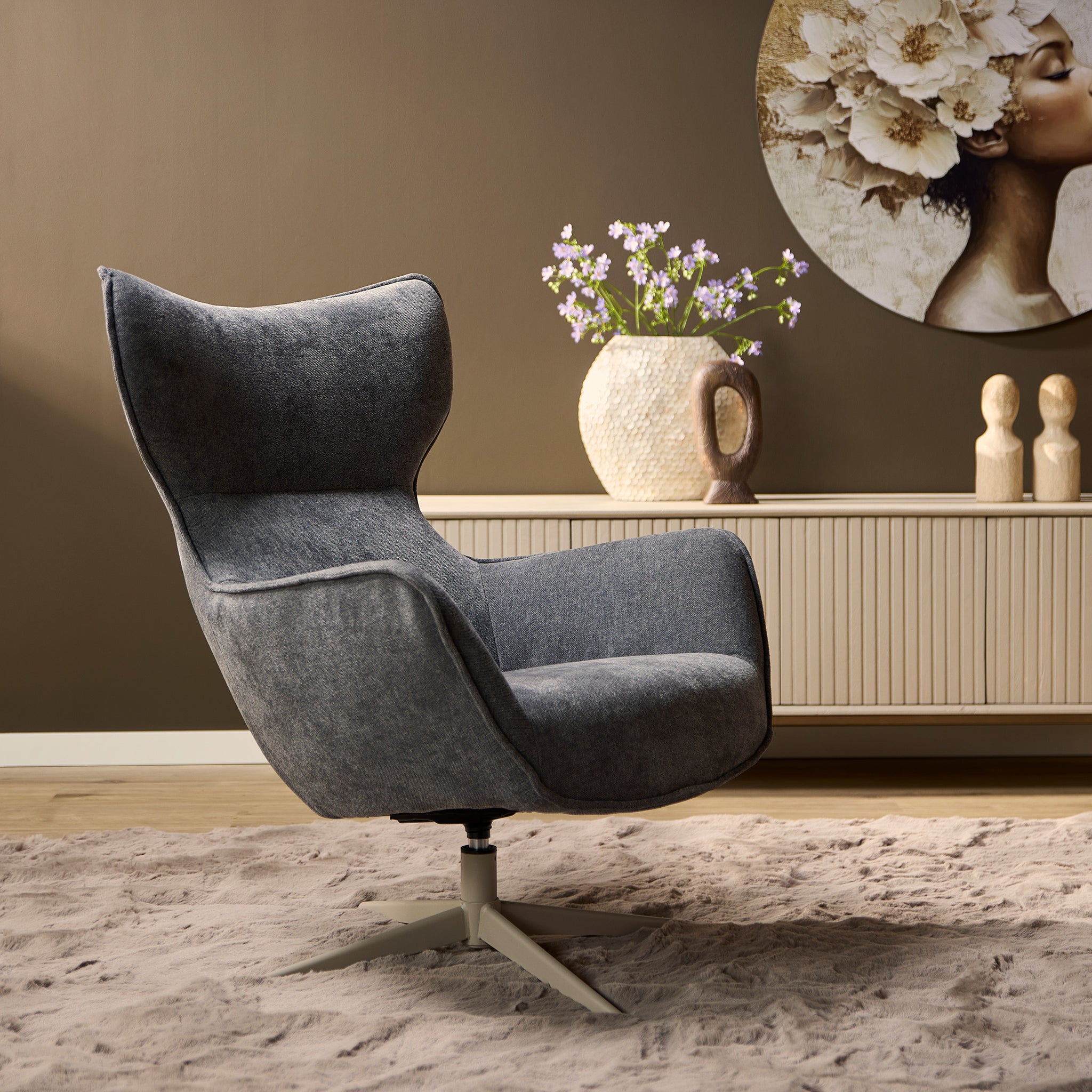 Fauteuil Julia | Antraciet