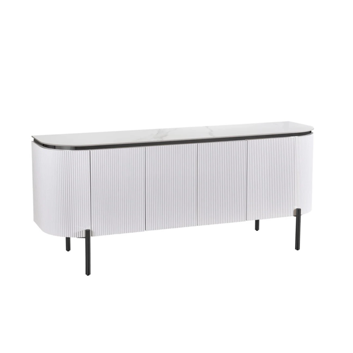 AQUA DRESSOIR WHITE/BLACK 190X50X80 WHITE CERAMIC