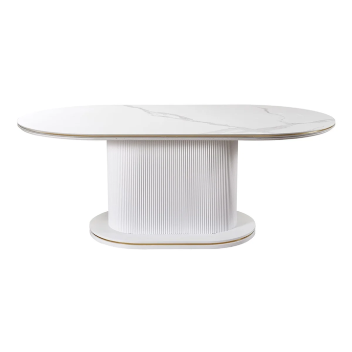 AQUA EETTAFEL GOLD 180X110X76 WHITE CERAMIC