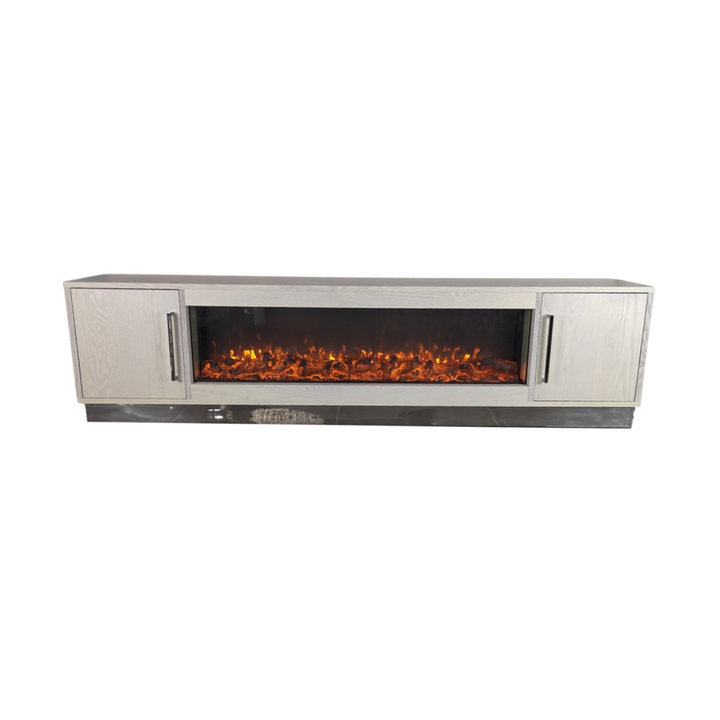 BLOCCI TV MEUBEL CREME FINEER INC SFEERHAARD 200X40X50