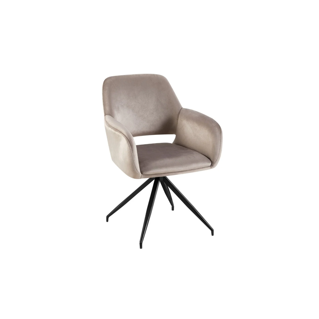 STUHL EVA TURN VC809 SCHWARZ TAUPE