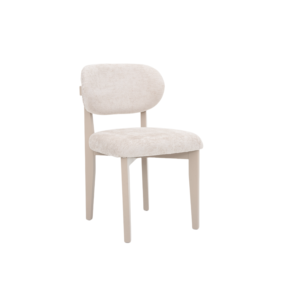 CHAIR SILLA ZB-5684 CHAMPAGNE LEGS TAUPE  FY2415-6