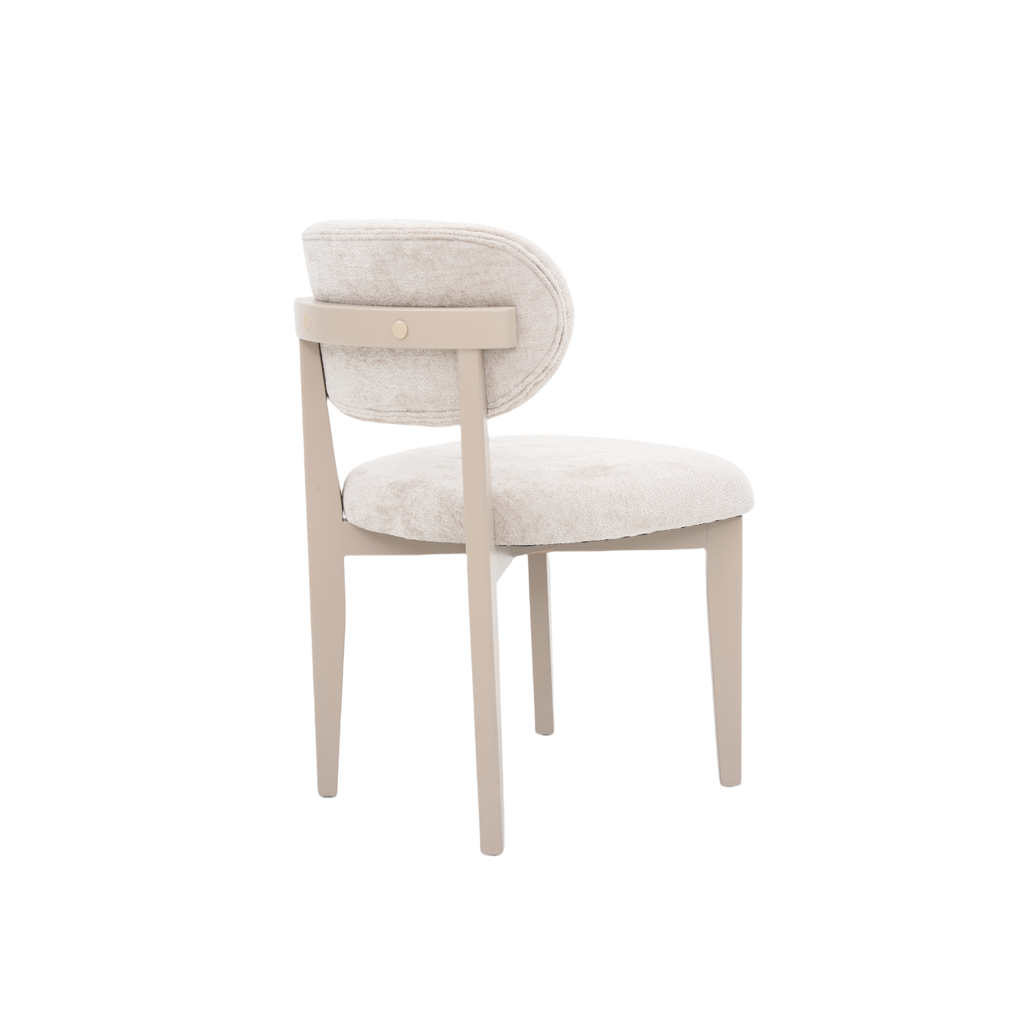 CHAIR SILLA ZB-5684 CHAMPAGNE LEGS TAUPE  FY2415-6