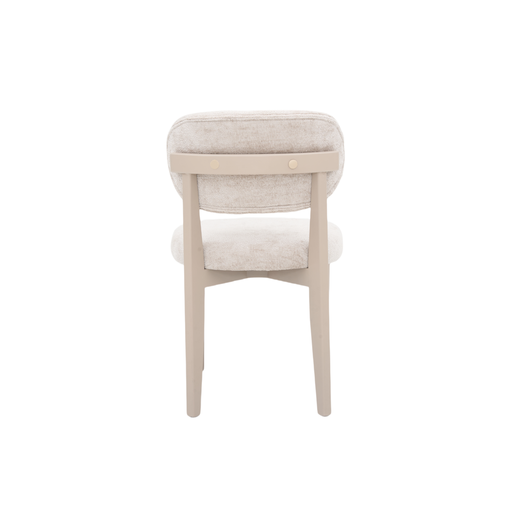 CHAIR SILLA ZB-5684 CHAMPAGNE LEGS TAUPE  FY2415-6