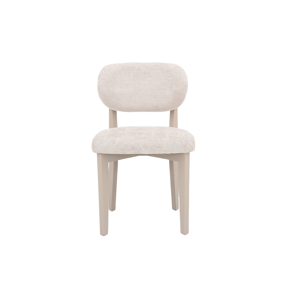 CHAIR SILLA ZB-5684 CHAMPAGNE LEGS TAUPE  FY2415-6