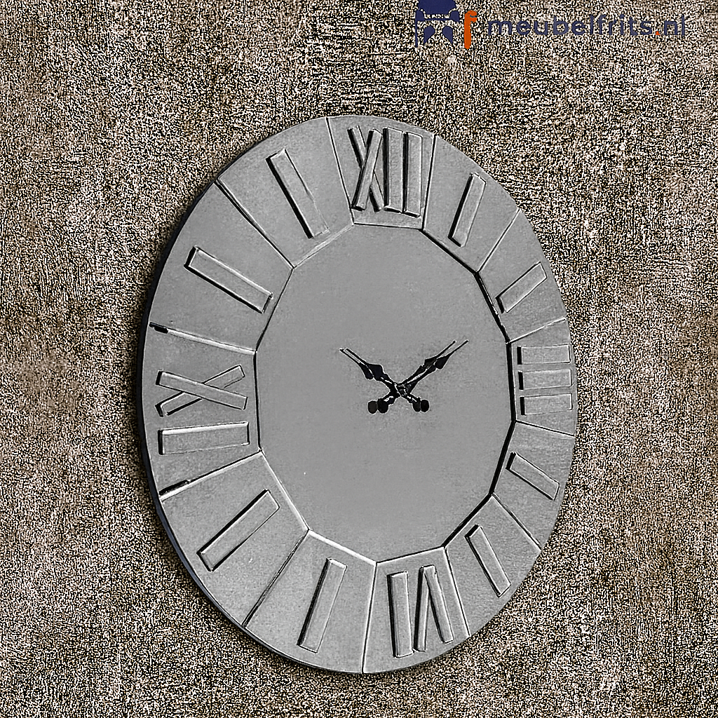 Mirror Wand Klok 100cm en 80cm