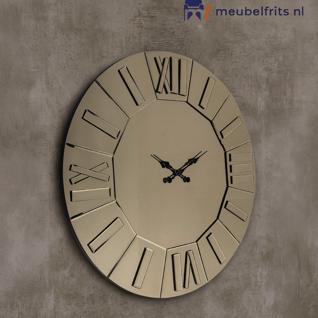 Mirror Wand Klok 100cm en 80cm