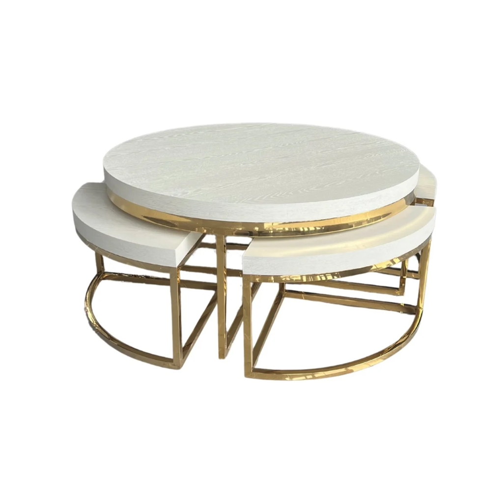 DAISY CT GOLD CREAM PLAIN VENEER TOP