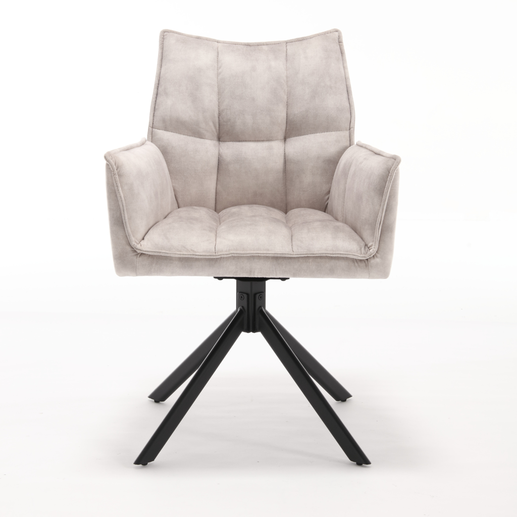 Esszimmerstuhl Dani | Velvet Champagne (2er-Set)