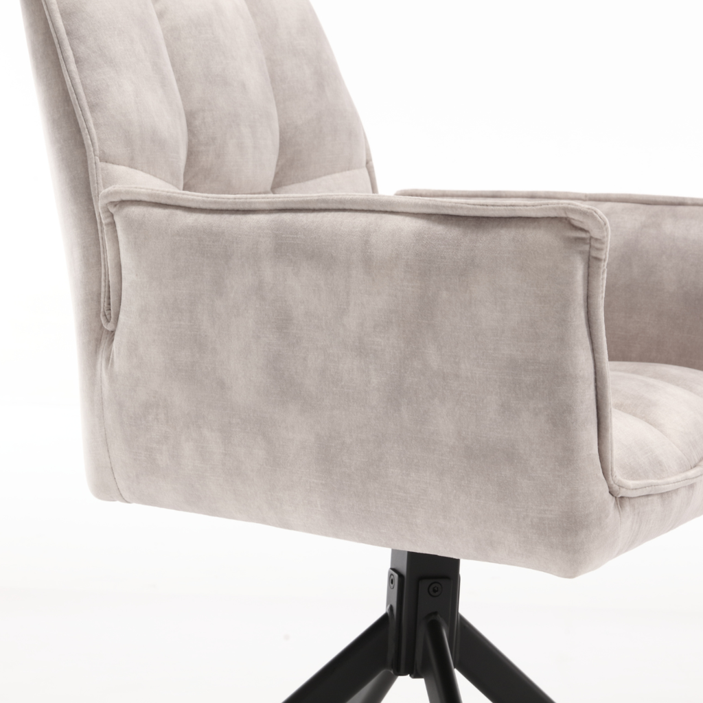 Esszimmerstuhl Dani | Velvet Champagne (2er-Set)