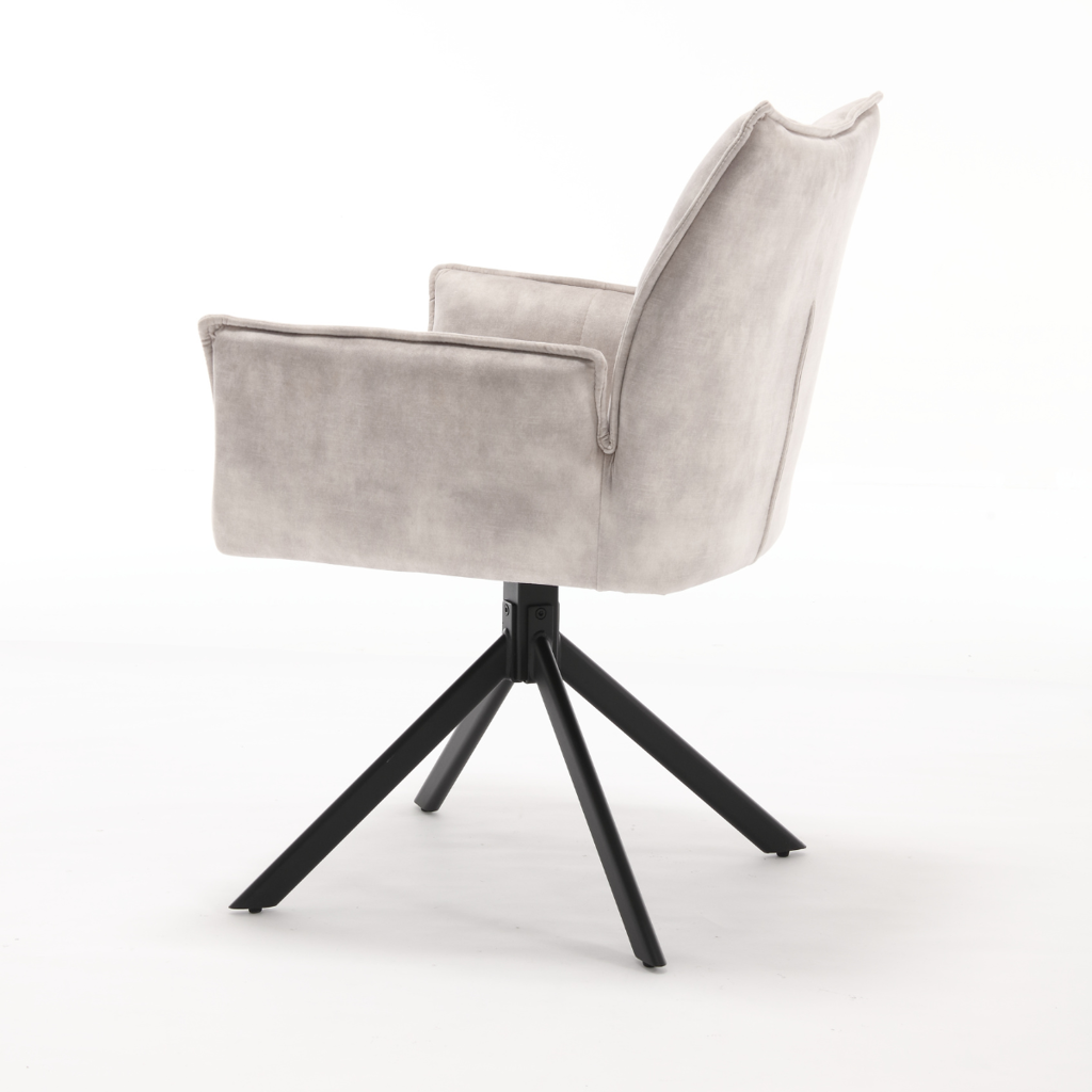 Esszimmerstuhl Dani | Velvet Champagne (2er-Set)