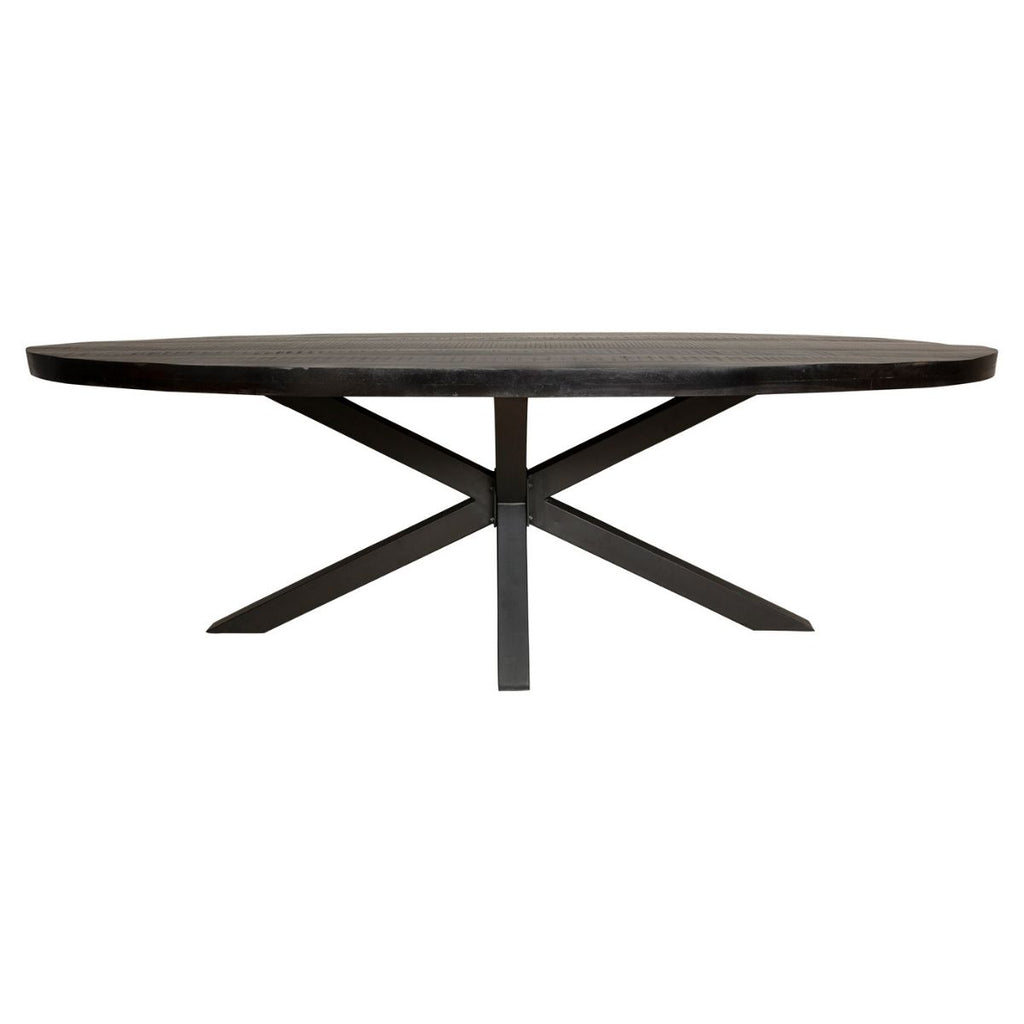 Eetkamertafel Denver Black · Ovaal
