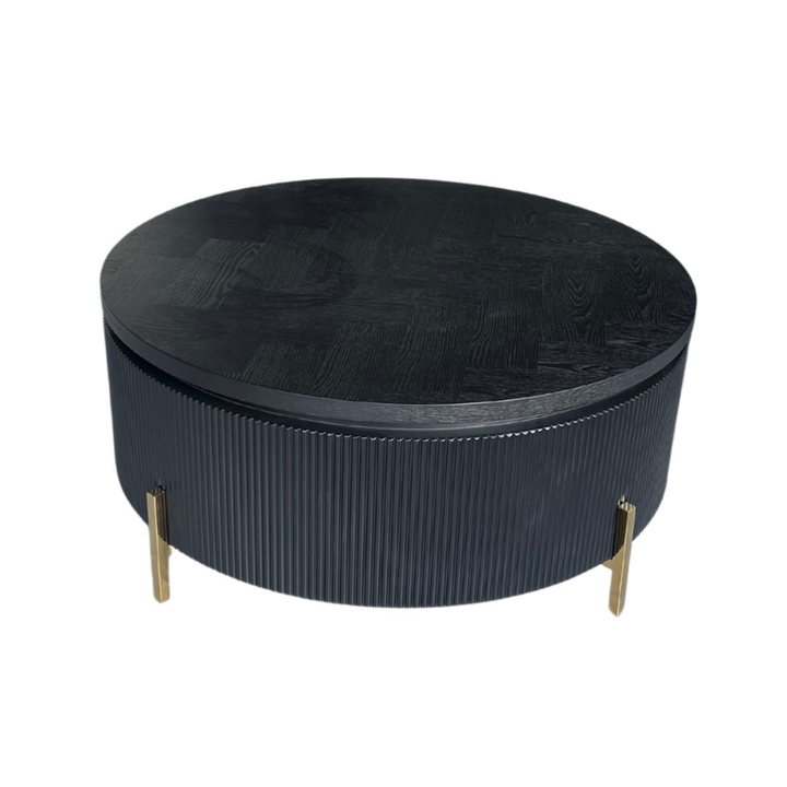FOSTER CT BLACK VISGRAAT PLAIN 100 ROND GOLD