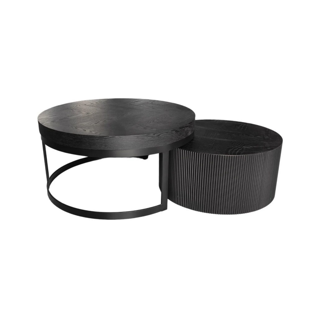 FOX BLACK PLAIN VENEER 90/70 ROND BLACK