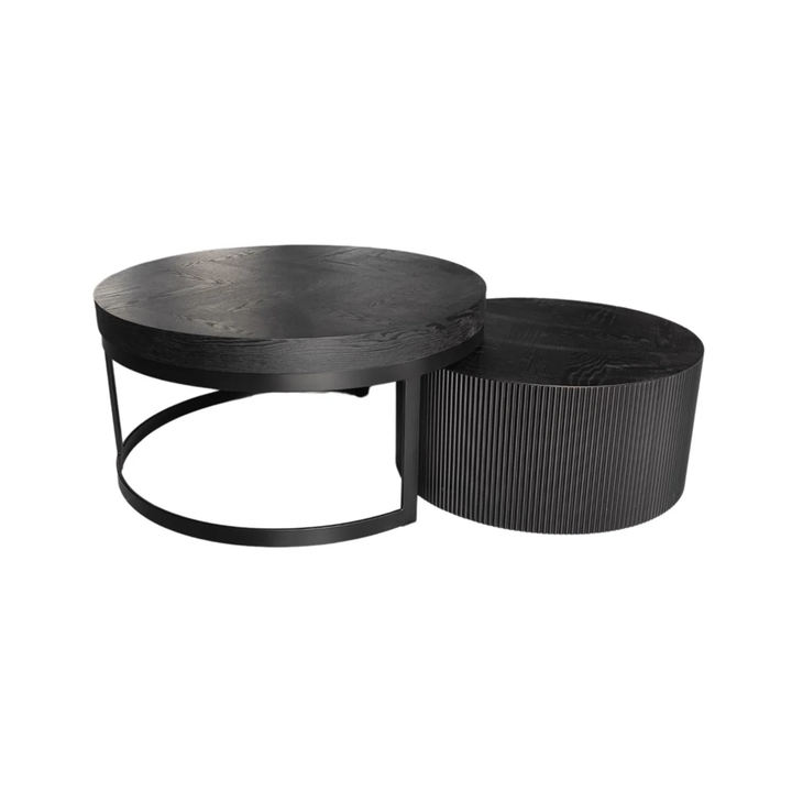 FOX BLACK PLAIN VENEER 90/70 ROND BLACK