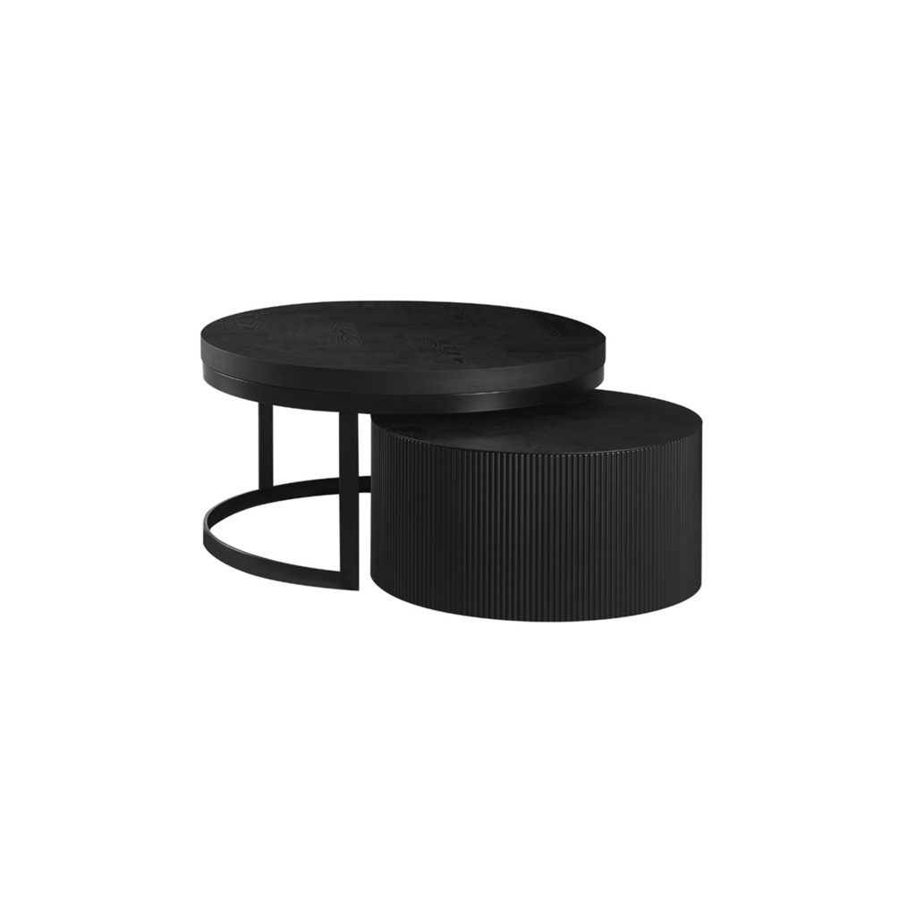 FOX BLACK PLAIN FISCHGRÄT 90/70 RUND SCHWARZ