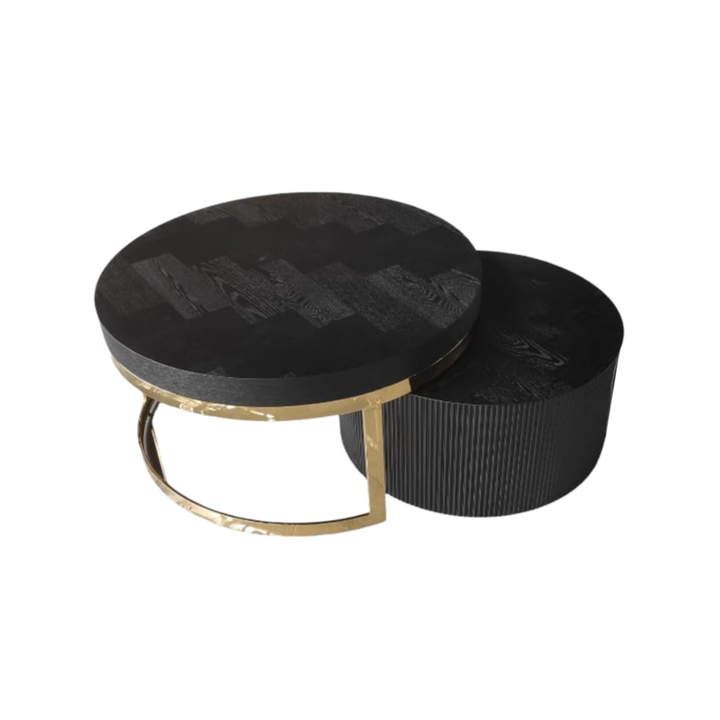 FOX BLACK PLAIN VISGRAAT 90/70 ROND GOLD
